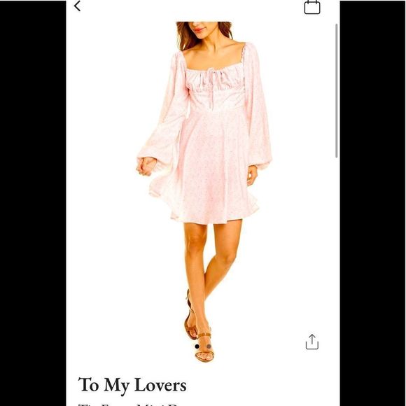 To My Lovers Dresses & Skirts - To My Lovers Tye Front Mini Dress Sz L nwt bundle item 3 items save 20%+dis ship